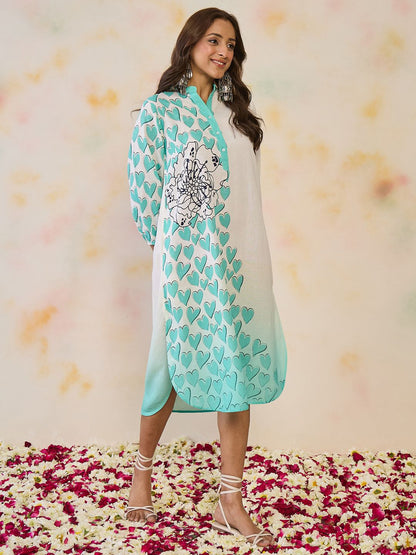 Dhiyona IE Women Ethnic Motifs Printed Floral Kurta