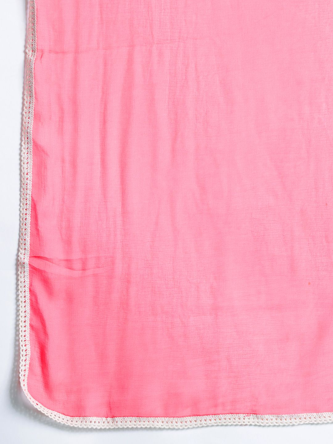 Dhiyona IE Floral Printed Beads and Stones Linen Kurta with Trousers & With Dupatta