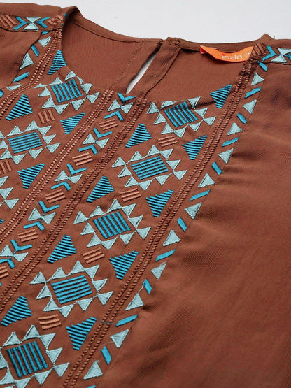 Dhiyona IE Brown Women Co-Ord Set