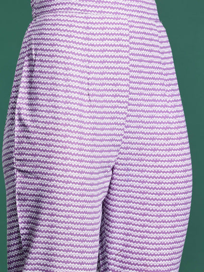 Dhiyona IE Floral Printed Pure Cotton Kurta with Trousers & Dupatta