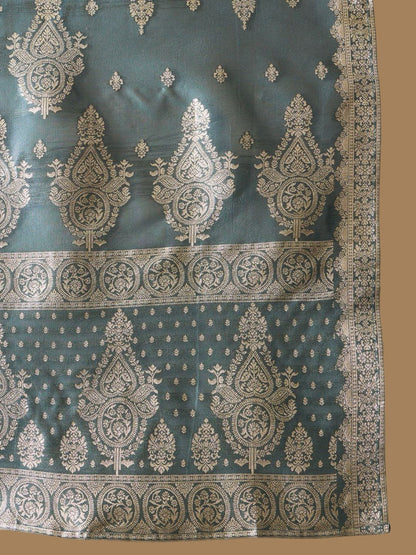 Dhiyona IE Women Ethnic Motifs Regular Kurta with Trousers & Dupatta