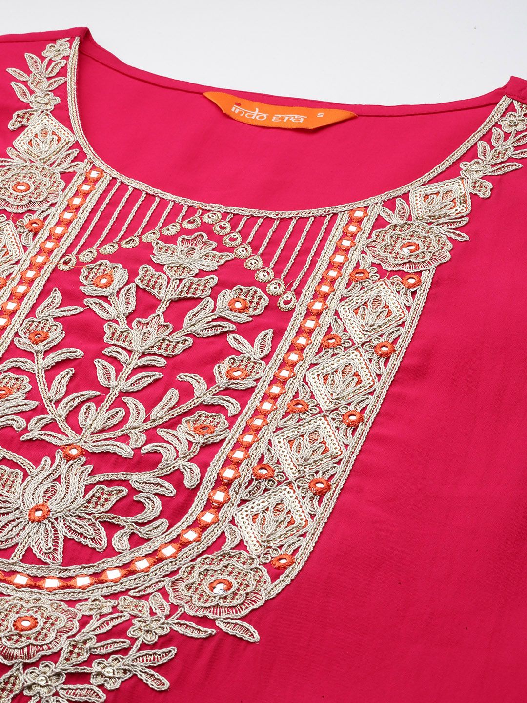 Ethnic Motifs Regular Kurta with Trousers & Dupatta