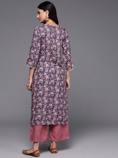 Dhiyona IE Paisley Printed Sequinned Kurta