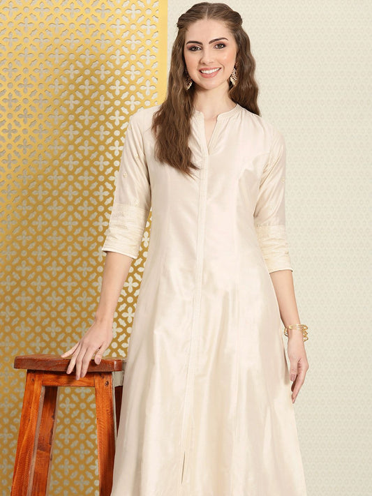 Dhiyona PD Women Women Ethnic Motifs Embroidered Thread Work Jashn Kurta with Trousers