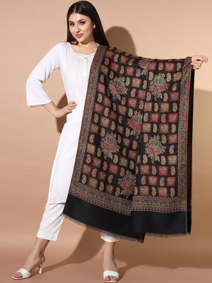 Dhiyona PA Ethnic Motifs Woven Design Jamawar Shawl