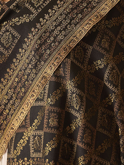 Dhiyona PA Ethnic Motifs Woven Design Mahtab Jamawar Shawl