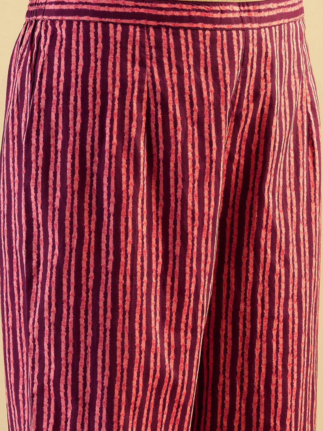 Floral Printed Pure Cotton Kurta With Trousers