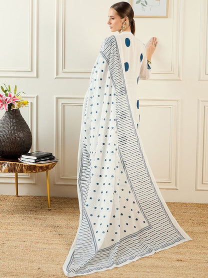 Dhiyona IE Women Off White Kurta Sets