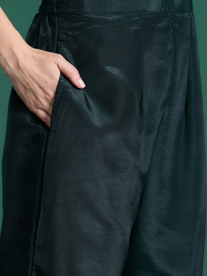 Ethnic Motifs Embroidered Sequinned Kurta with Trousers & With Dupatta