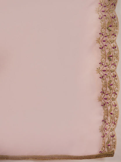 Dhiyona IE Ethnic Motifs Embroidered Regular Straight Kurta & Trousers With Dupatta