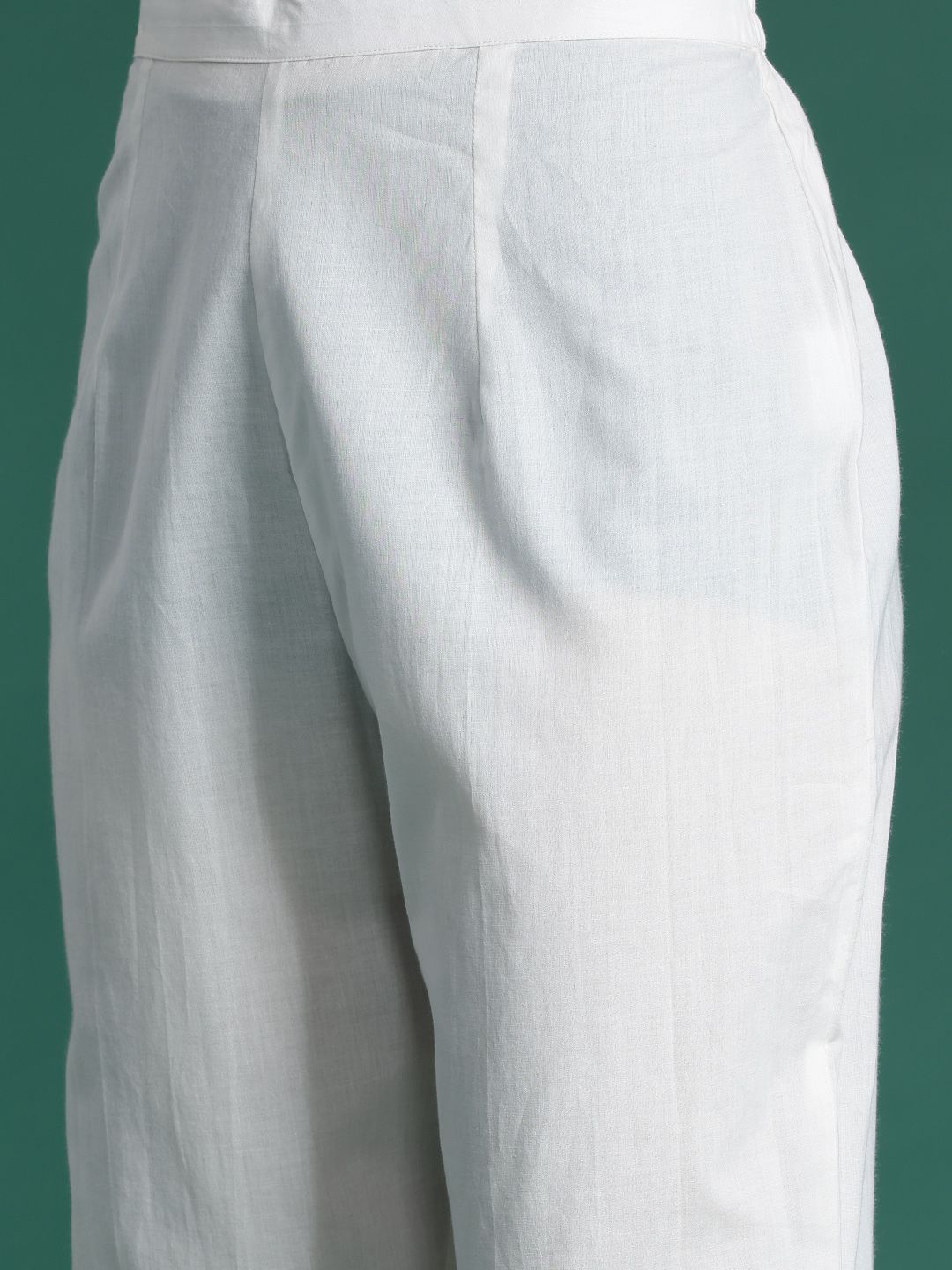 Ethnic Motifs Printed Mirror Work Pure Cotton Kurta with Trousers & With Dupatta