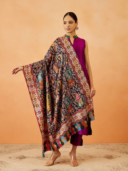 Dhiyona PA Women Floral Embroidered Shawl