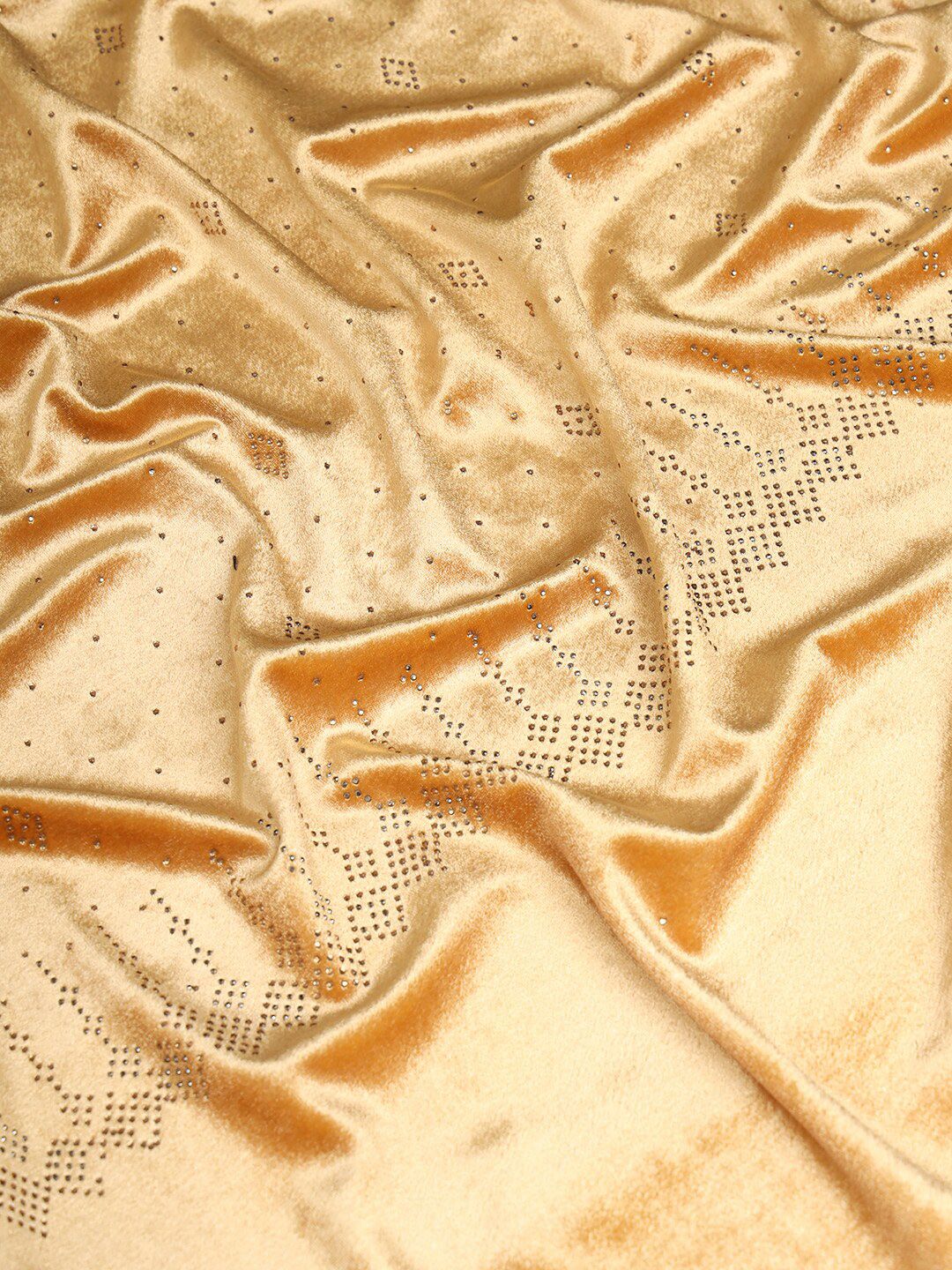 Dhiyona PA Embellished Beads & Stones Velvet Shawl