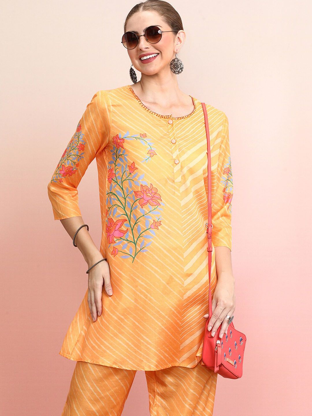 Dhiyona IE Printed Top and Trousers Co-Ords