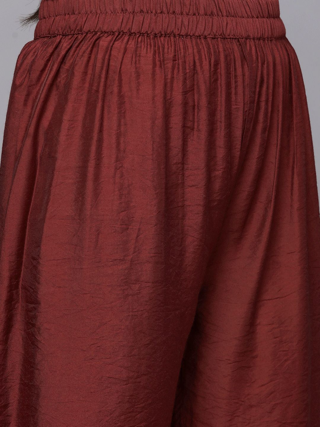 Dhiyona VA Women'sDyed Anarkali Kurta With Trousers & With Dupatta