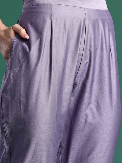 Women Floral Printed Regular Mirror Work Kurta with Trousers & With Dupatta