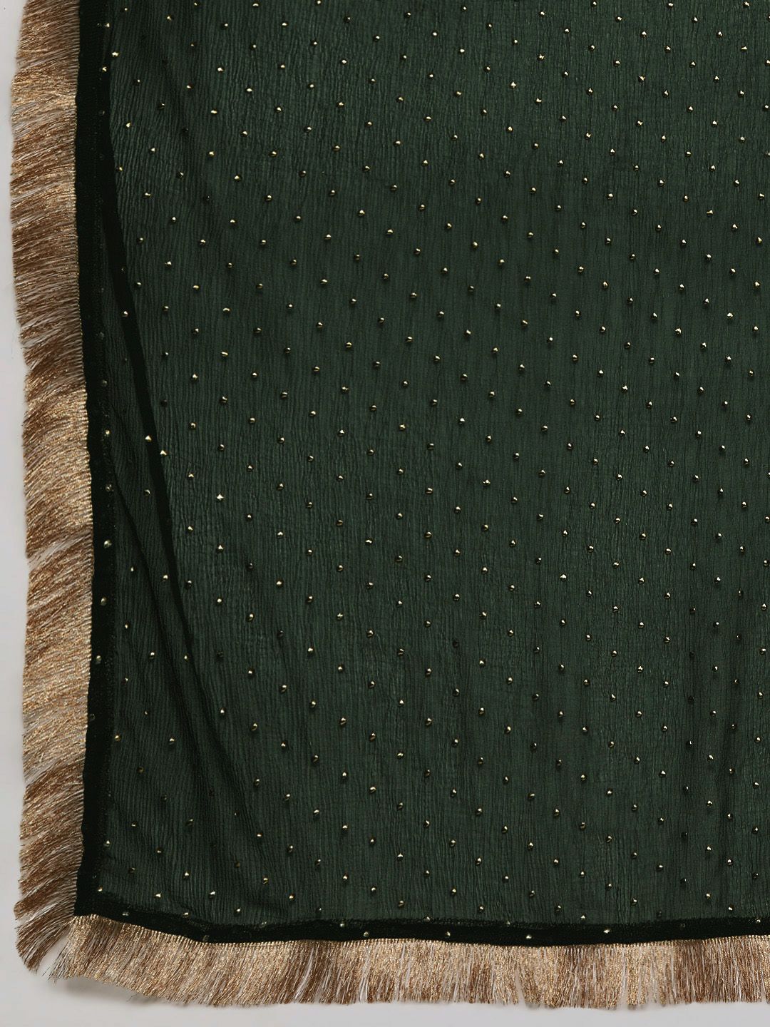 Dhiyona VA Women's Green Kurta with Trousers & With Dupatta