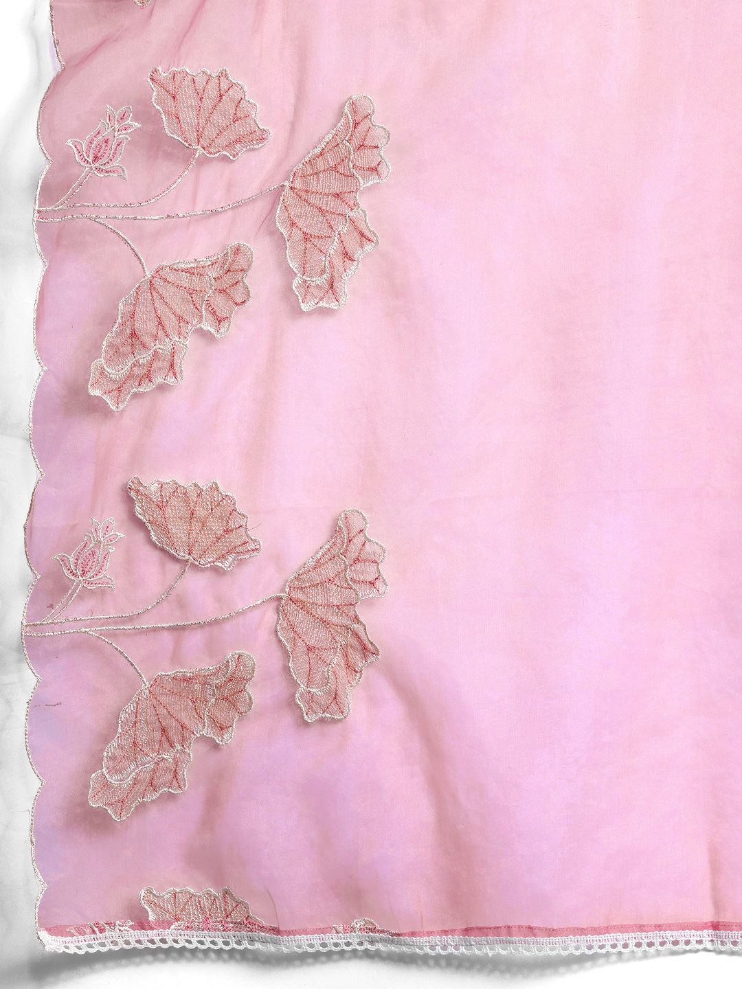 Floral Embroidered Regular Sequinned Kurta with Trousers & Dupatta