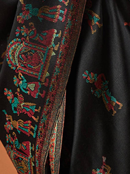 Dhiyona PA Pari Mahal Kaan Ethnic Motifs Woven Design Shawl