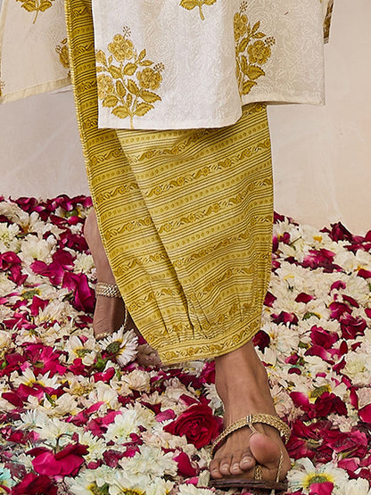 Women Ethnic Motifs Printed Regular Pure Cotton Kurta with Salwar & With Dupatta