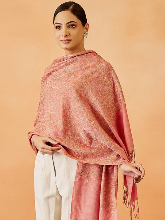 Dhiyona PA Women Paisley Embroidered Shawl