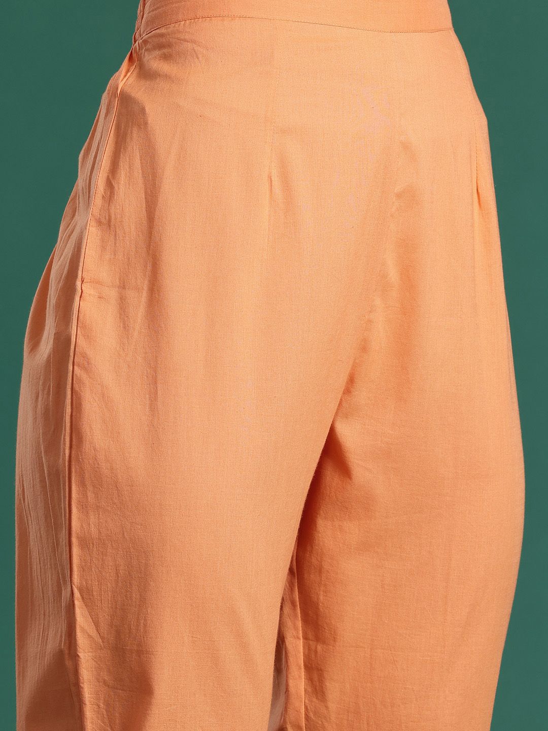 Ethnic Motifs Embroidered Pure Cotton Kurta with Trousers