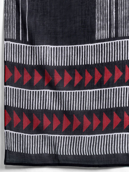 Dhiyona IE Printed Regular Thread Work Pure Cotton Kurta with Trousers & With Dupatta