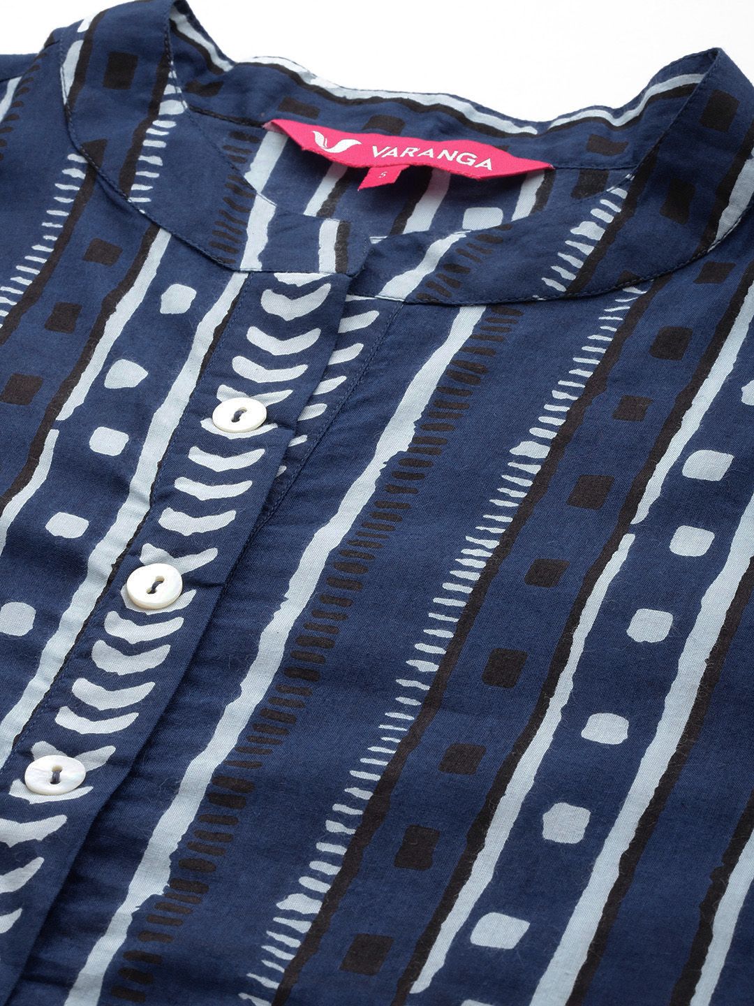 Dhiyona VA Women's Printed Regular Pure Cotton Kurta with Trousers