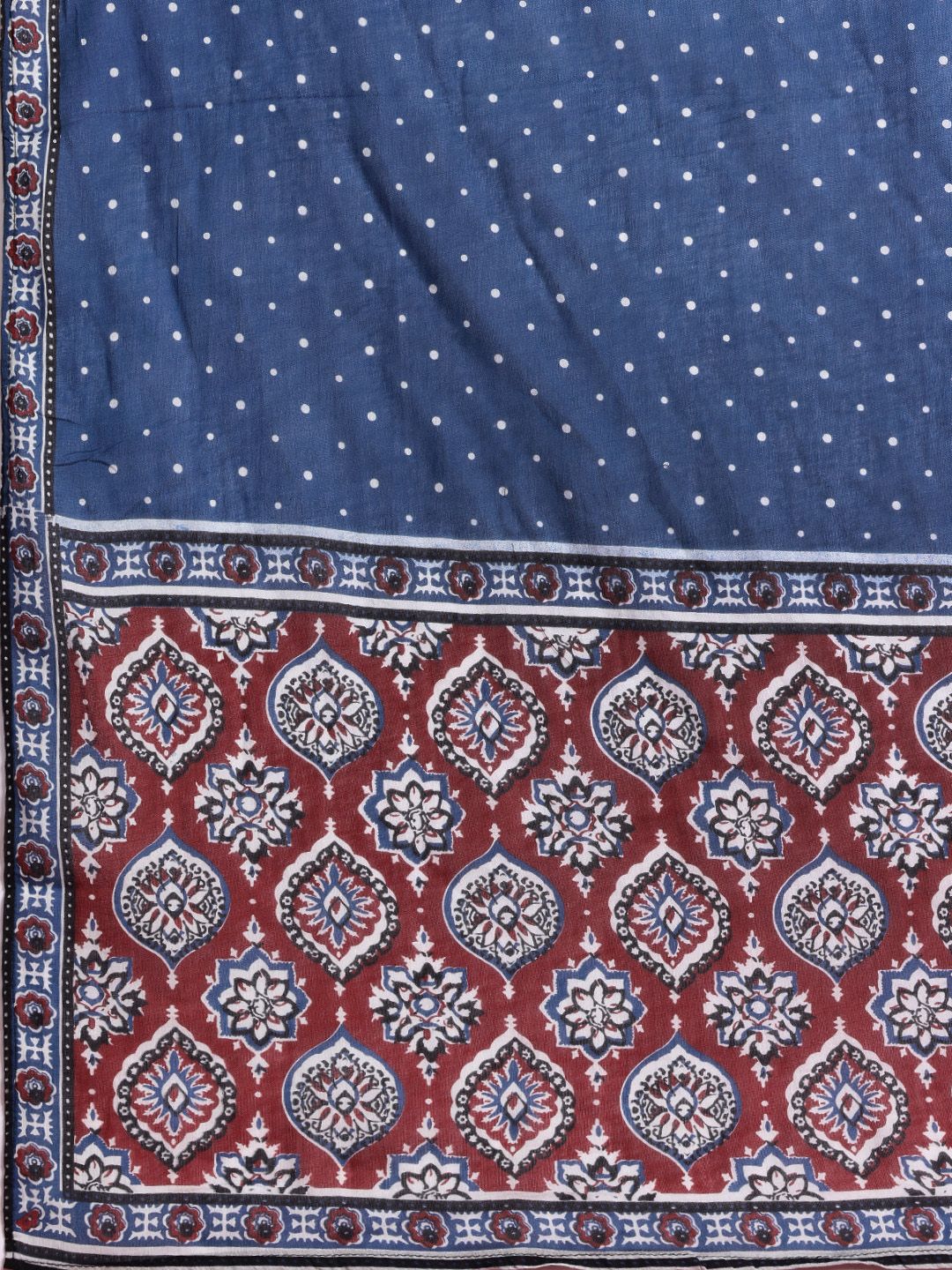 Ethnic Motifs Printed Thread Work Kurta with Trousers & Dupatta