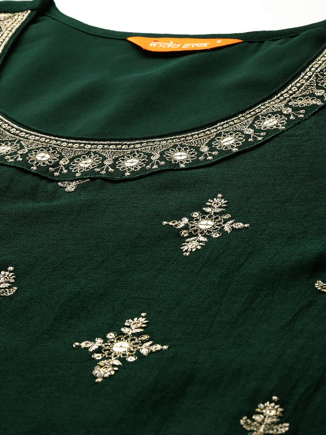 Ethnic Motifs Embroidered Kurta with Trousers & Dupatta