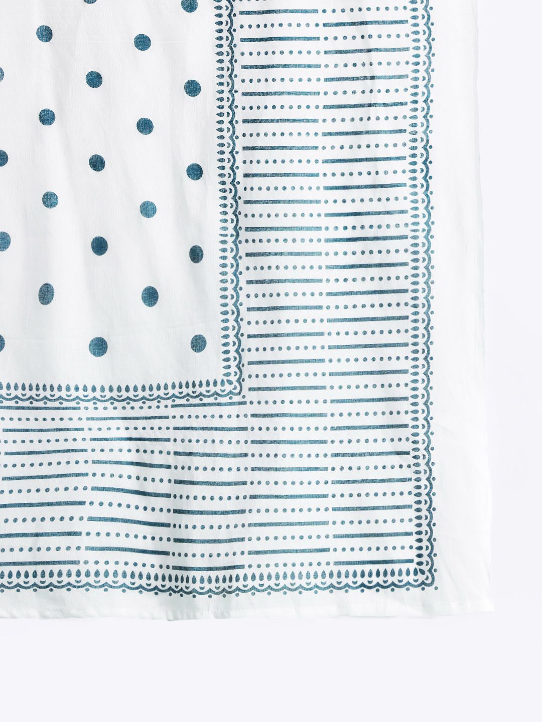 Dhiyona IE Printed Panelled Sequinned Pure Cotton Kurta with Trousers & With Dupatta