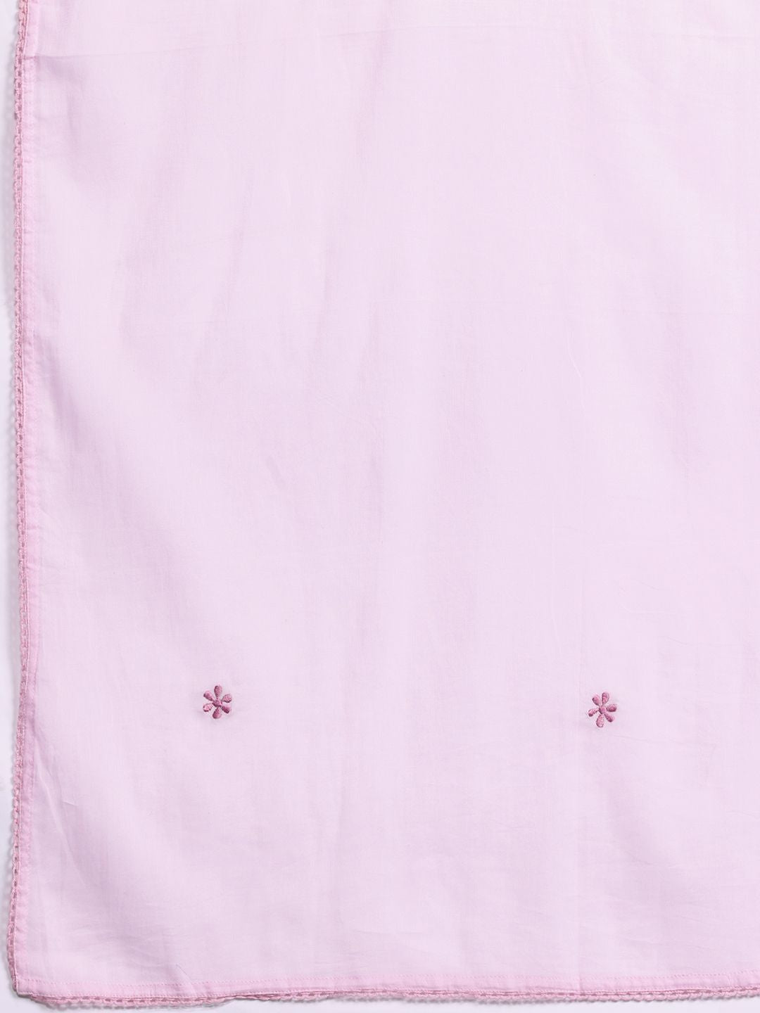 Dhiyona IE Ethnic Motifs Embroidered Pure Cotton Kurta with Trousers & Dupatta