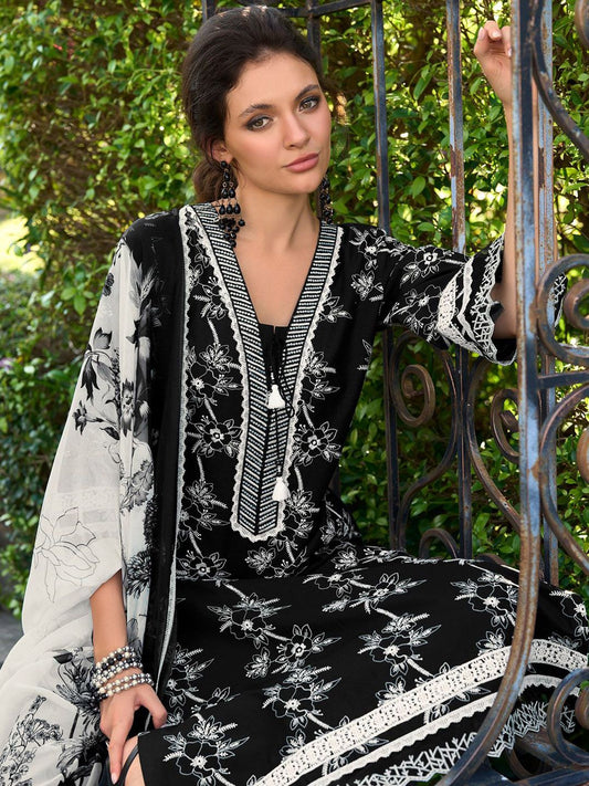 Women Floral Embroidered Regular Thread Work Pure Cotton Kurta Set