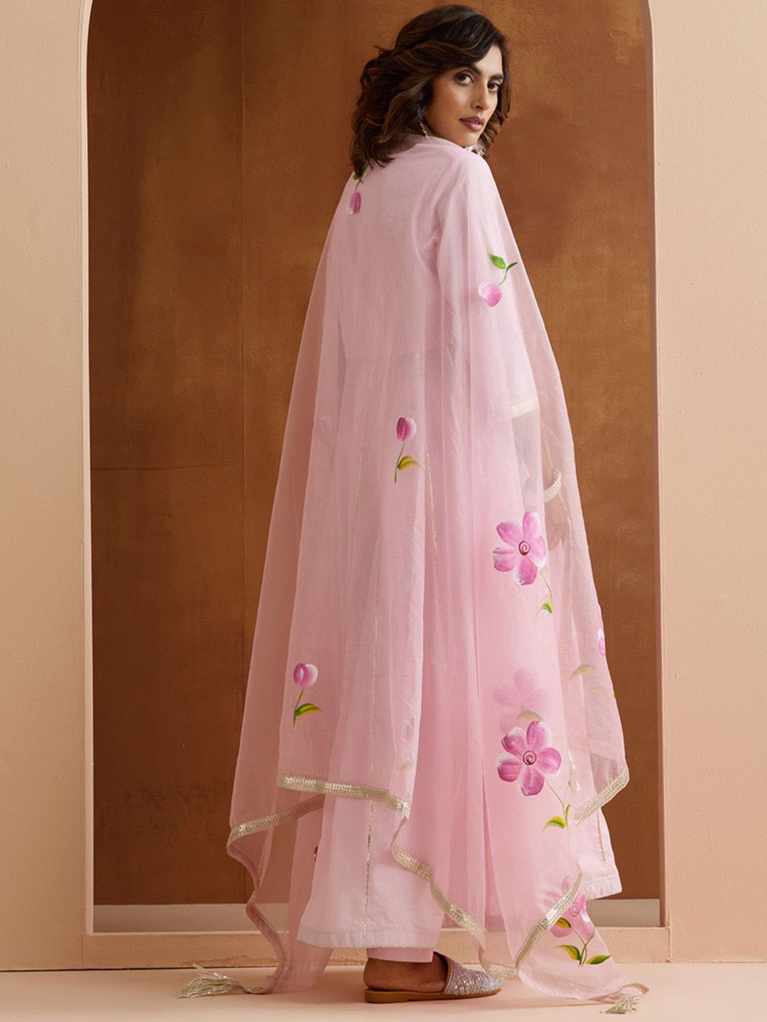 Dhiyona IS Women's Women Printed Regular Kurta with Trousers & With Dupatta