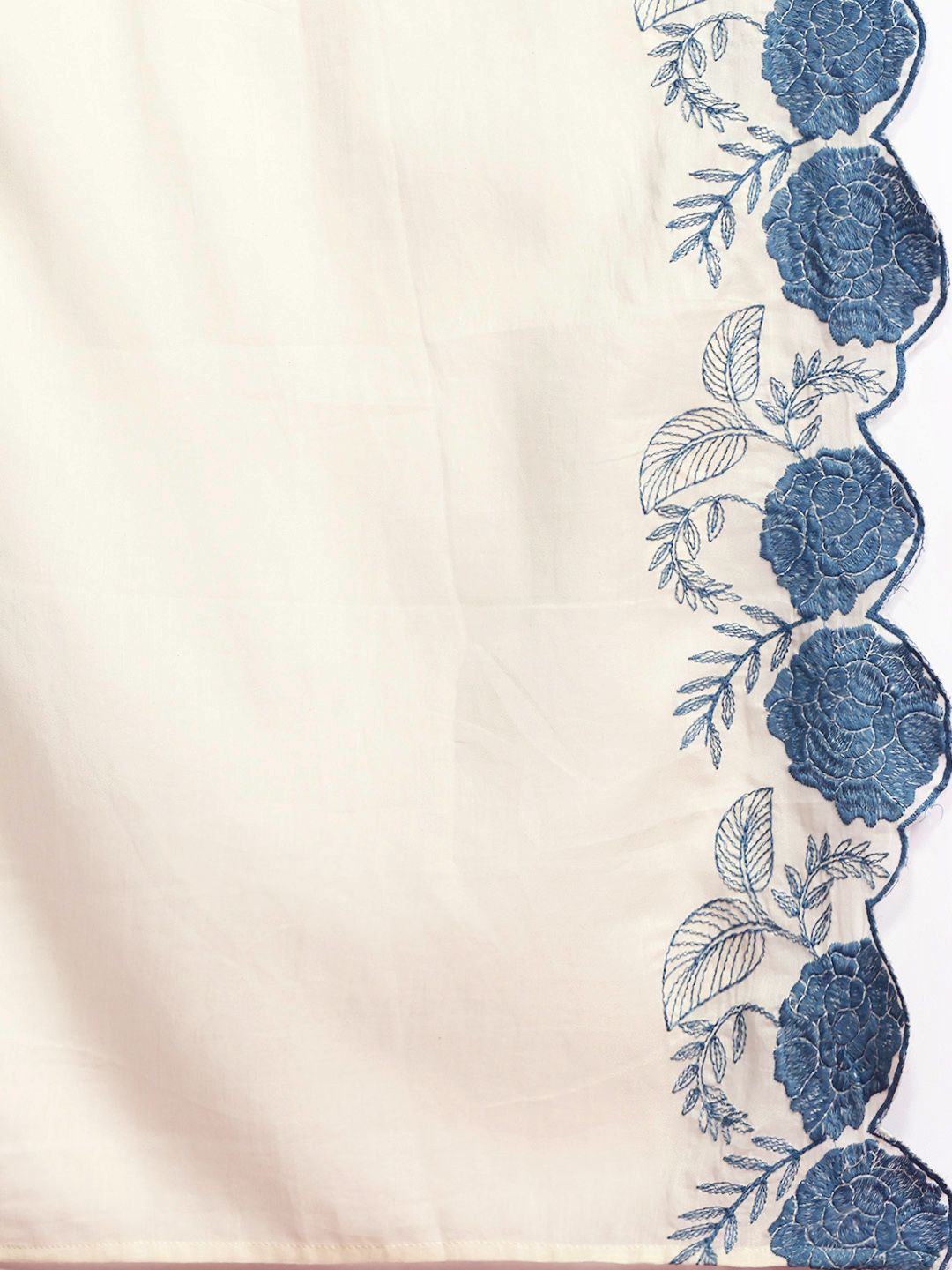 Dhiyona IE Paisley Embroidered Thread Work Pure Cotton Kurta with Trousers & With Dupatta