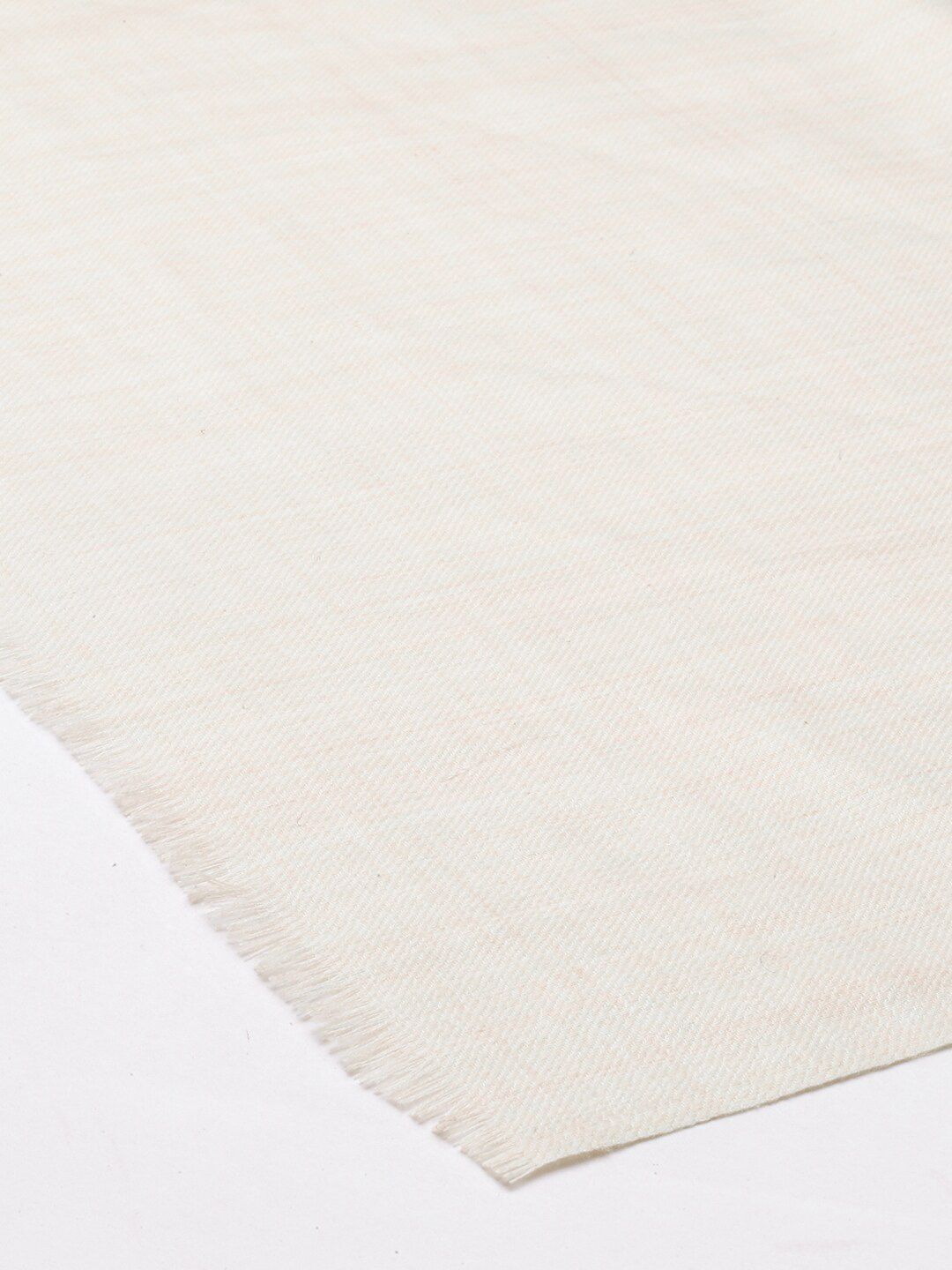 Dhiyona PA Women White Solid Shawl