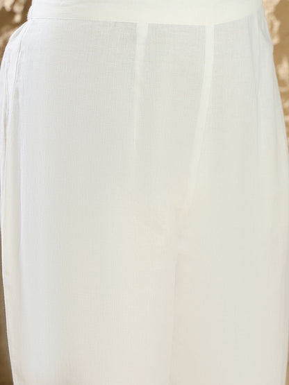 Women Printed Empire Pure Cotton Kurta with Trousers & With Dupatta