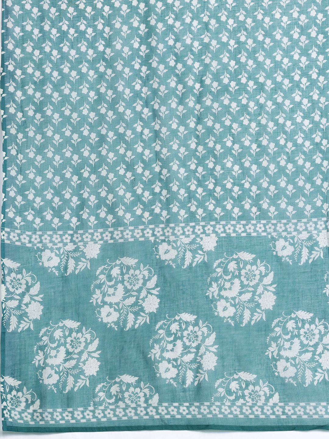 Ethnic Motifs Pure Cotton Kurta with Trousers & Dupatta