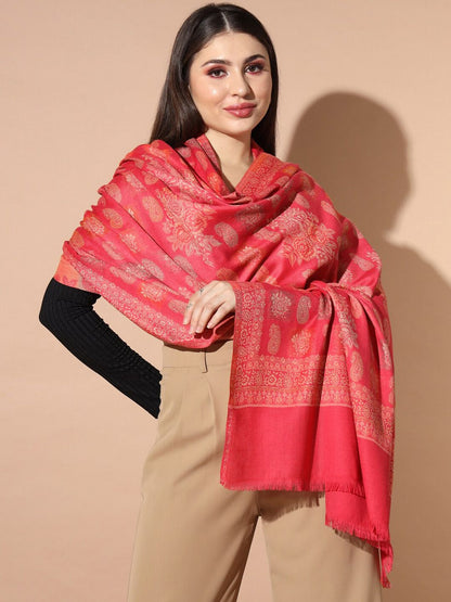 Dhiyona PA Ethnic Motifs Woven Design Jamawar Shawl