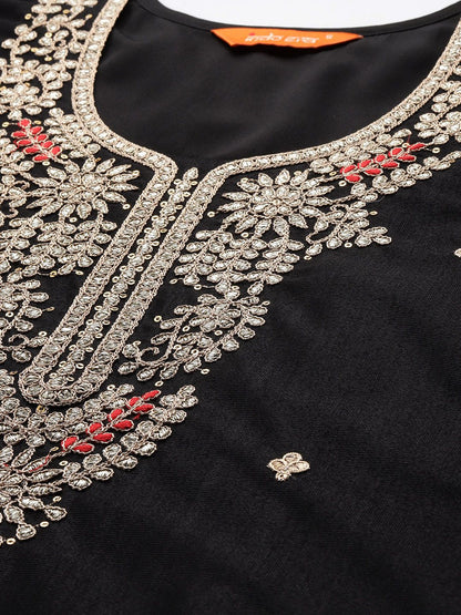 Ethnic Motifs Embroidered Kurta with Trousers & Dupatta