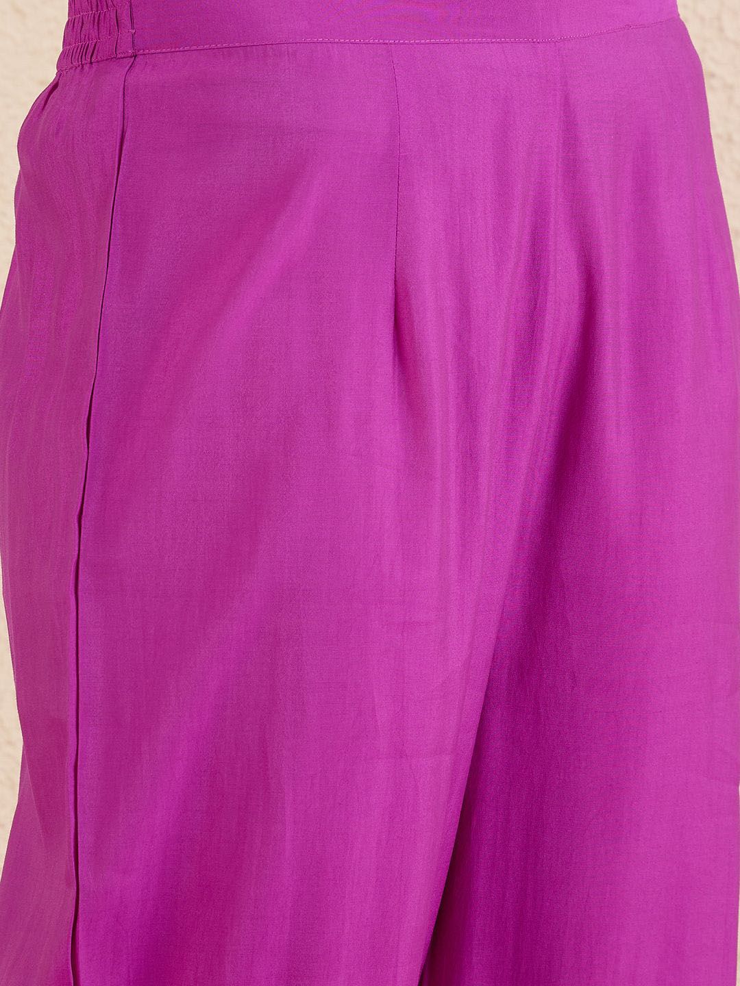 Women Solid Embroidered Kurta with Pyjama