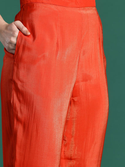 Dhiyona IE Floral Embroidered Kurta with Trousers & With Dupatta