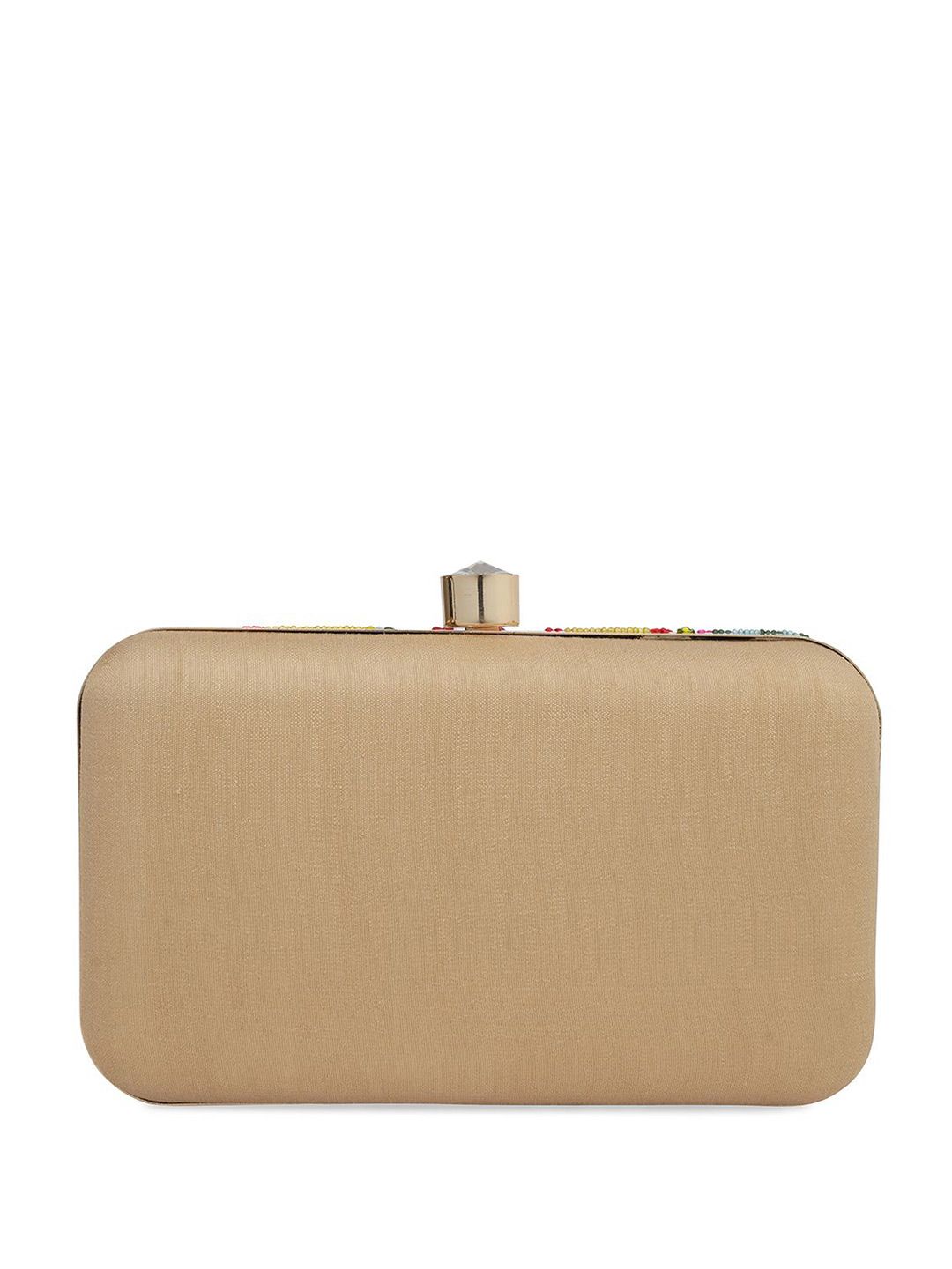 Dhiyona NR Embroidered Embellished Box Clutch