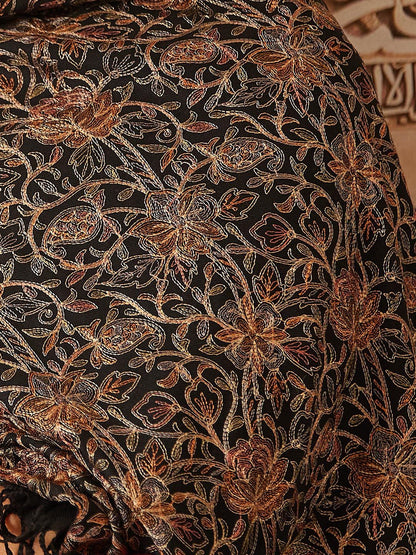 Dhiyona PA Women Floral Embroidered Shawl