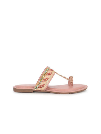 Dhiyona AK Women Embellished Open Toe Flats with Bows