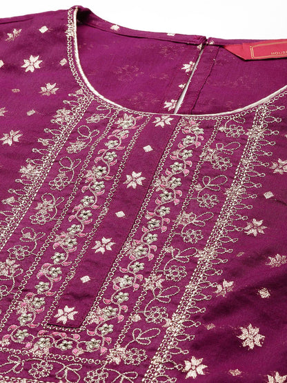 Dhiyona PD Women Women Jashn Ethnic Motifs Yoke Design Kurta with Salwar & Dupatta