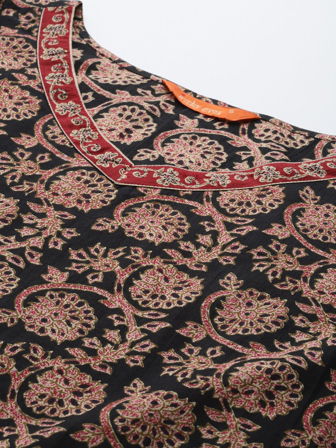 Dhiyona IE Floral Printed Pure Cotton Kurta with Salwar & With Dupatta