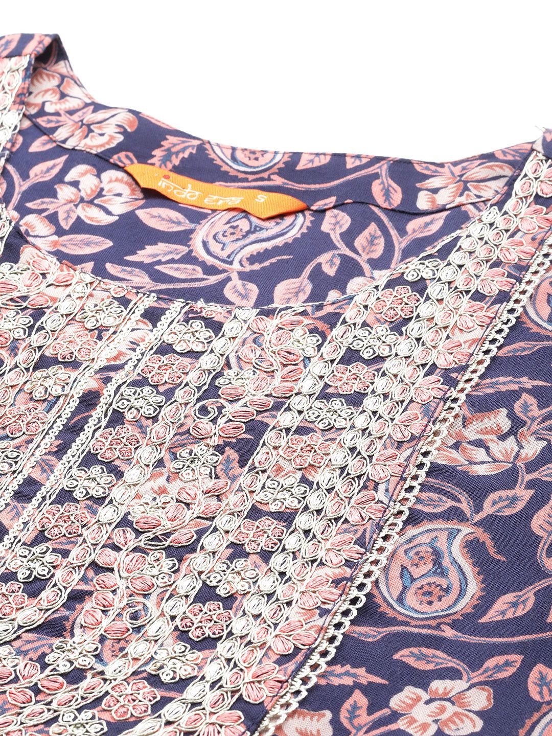 Dhiyona IE Paisley Printed Sequinned Kurta
