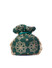 Dhiyona NR Green & Gold-Toned Embroidered Embroidered Potli Clutch