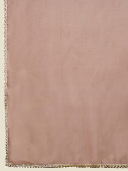 Dhiyona SO Women's Floral Embroidered Pleated Kurta with Palazzos & Dupatta